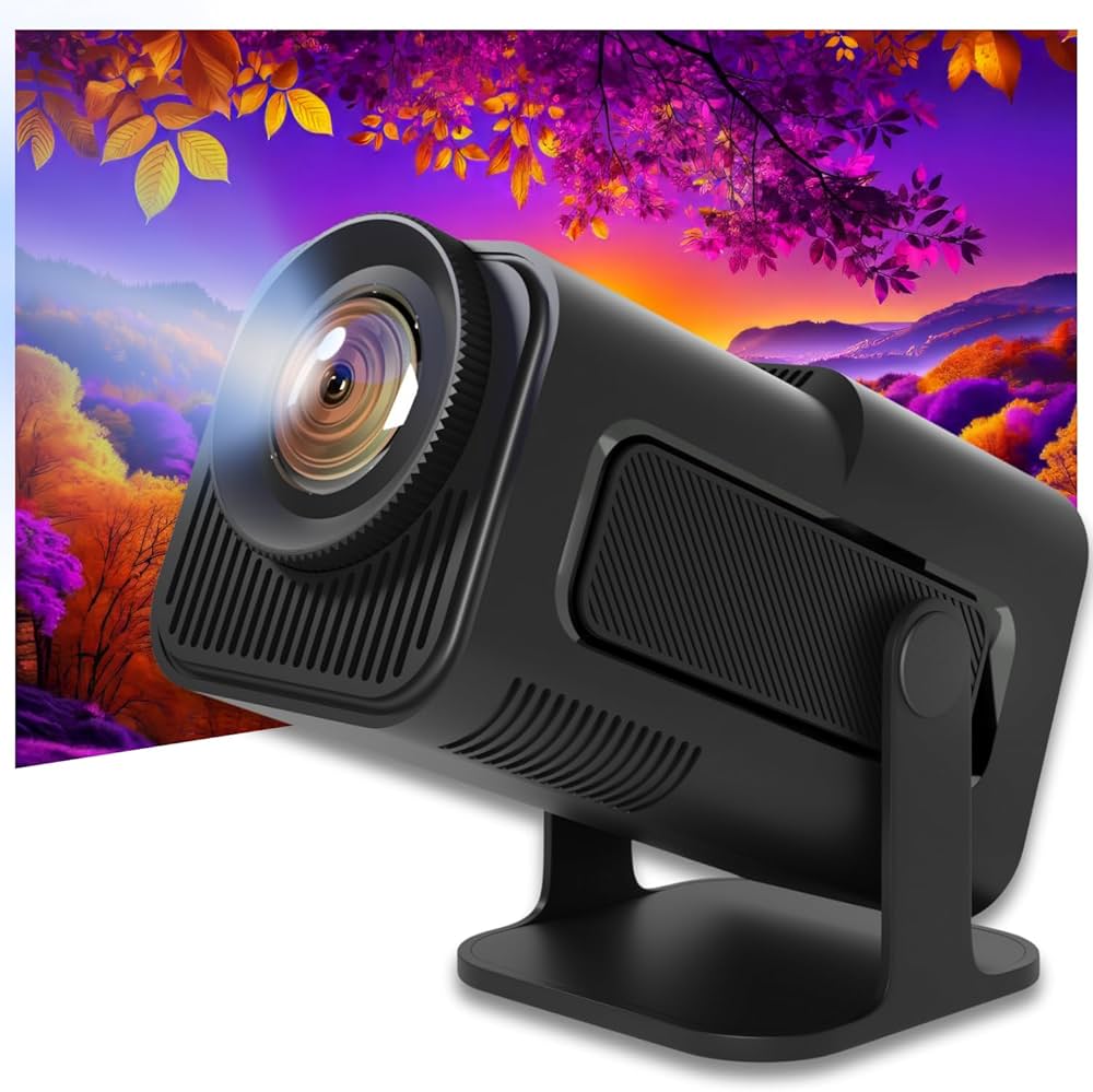 VisionBeam™ HY320 - Mini Vidéoprojecteur LED Portable HD 720p avec Correction Automatique et Haut-Parleur Intégré