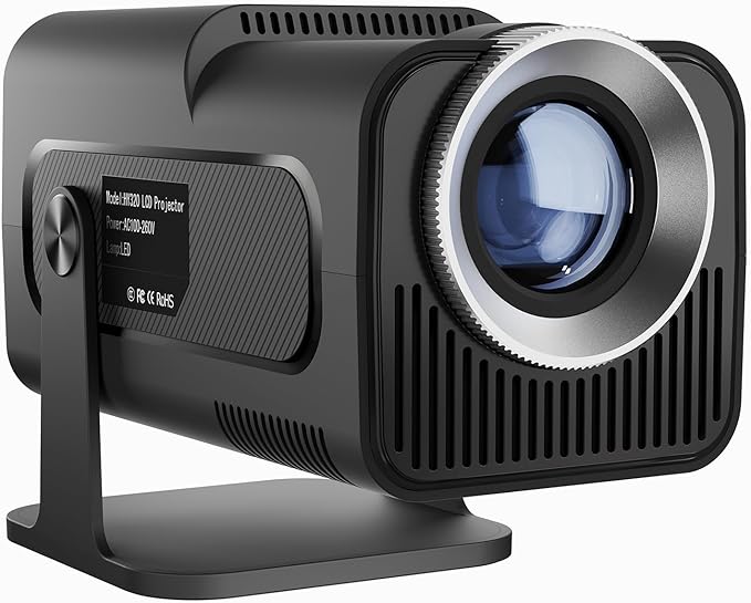 VisionBeam™ HY320 - Mini Vidéoprojecteur LED Portable HD 720p avec Correction Automatique et Haut-Parleur Intégré